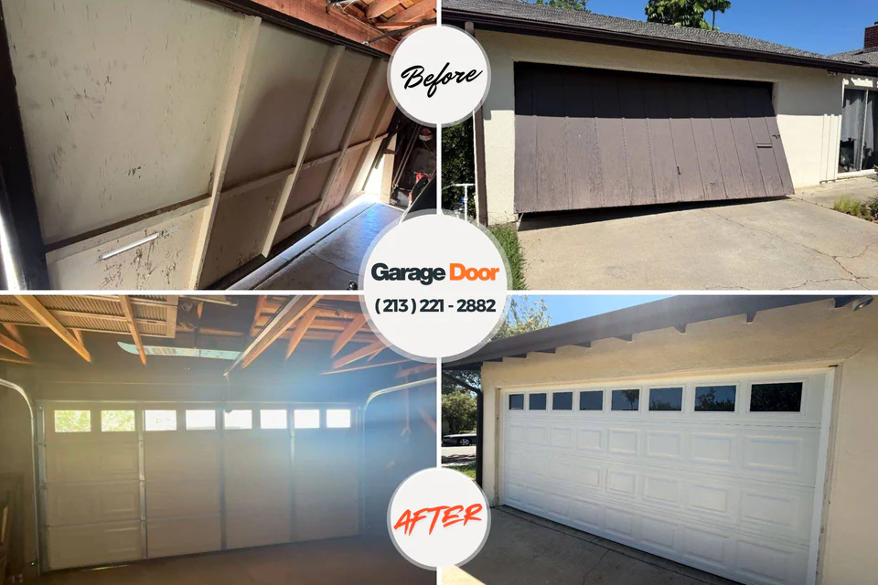 Before and after: garage door repair near me East Dundee